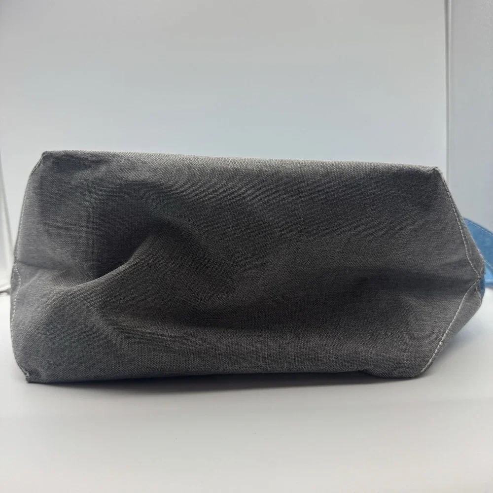 LocknLock Insulated Tote w/Handles  And Strap Cinch ClosureDenim Blue Cooler